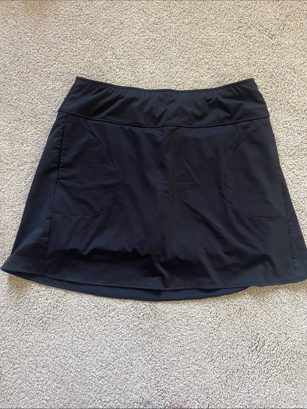 Women’s Black Athletic Skort with Pockets